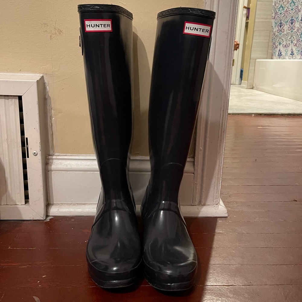 Navy Hunter Boots
